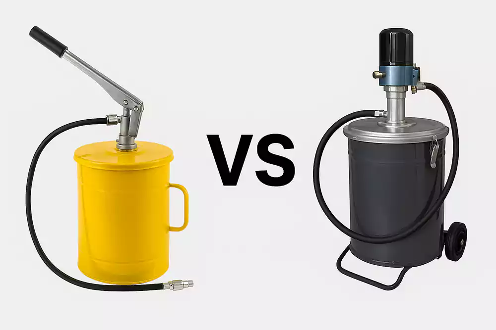 تفاوت گریس پمپ دستی و بادی