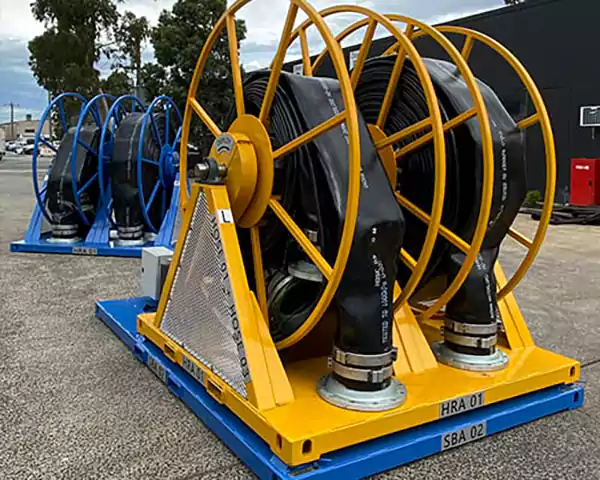 انواع قرقره شلنگ جمع‌کن صنعتی