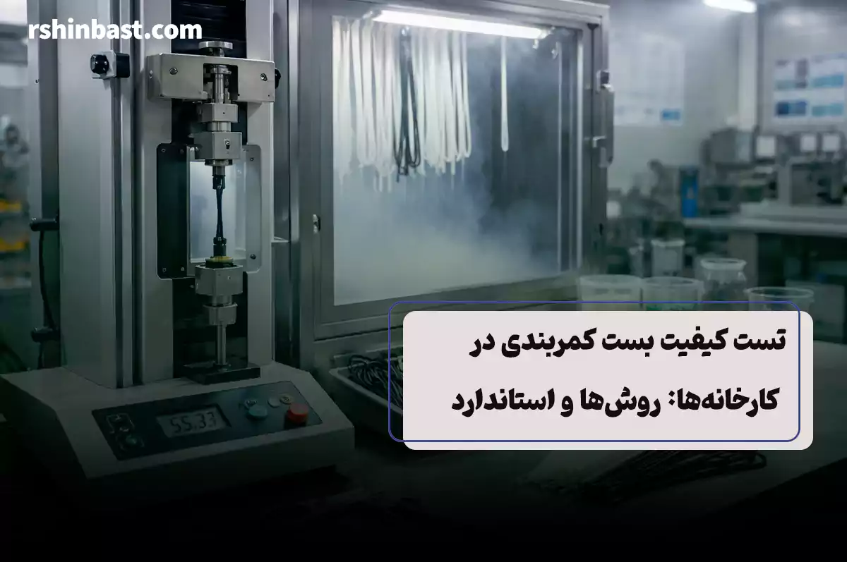 تست کیفیت بست کمربندی: کشش، UV و رطوبت